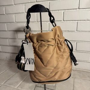 Zara “Have Fun” Bucket Sling Purse NWT